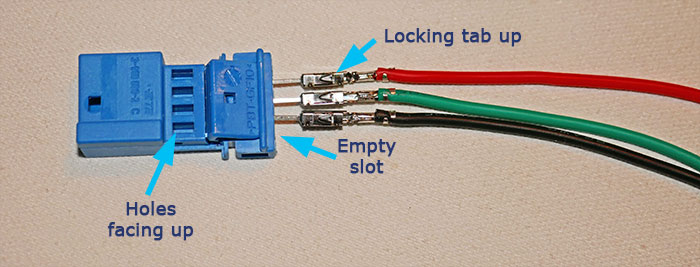 blue connector