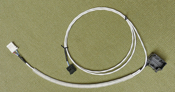 The completed cable assembly