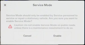 Service Mode Enable