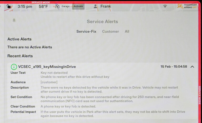 Service Alert Example